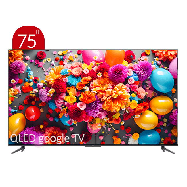 تلویزیون تی سی ال مدل C645 سایز 75 اینچ QLED UHD 4K هوشمند google TV - تصویر 1