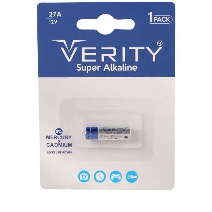 باتری ریموت کنترل 27A وریتی مدل Super Alkaline 12V - تصویر 1