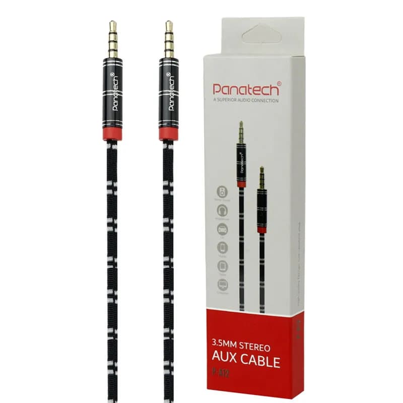 کابل AUX پاناتک مدل P-A12 طول 1 متر - تصویر 1
