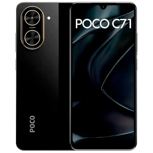 گوشی موبایل شیائومی مدل Poco C71دو سیم کارت ظرفیت 128گیگابایت و رم 4گیگابایت مشکی - تصویر 1