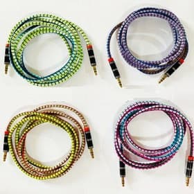 کابل 1متری AUX پوست ماری - تصویر 1