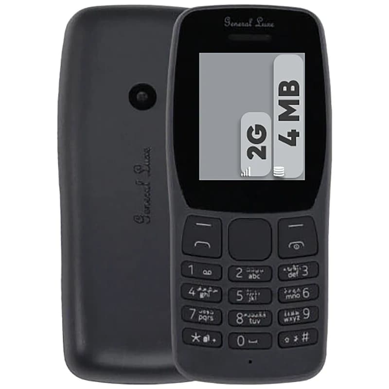 گوشی جنرال لوکس 110 رجیسترشده دو سیم‌کارت 4 مگابایت - یزد موبایل
