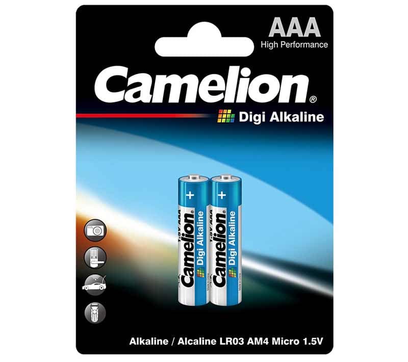 باتری نیم قلمی کملیون مدل Digi Alkaline بسته 2 عددی - تصویر 1