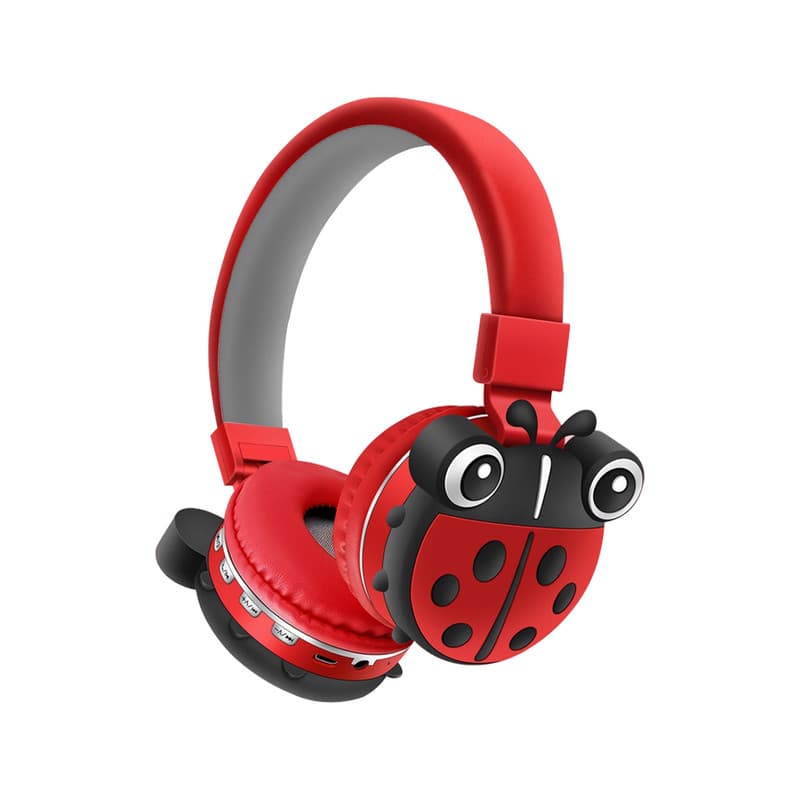 هدفون بلوتوثی مدل AH-806F طرح کفشدوزک - تصویر 1